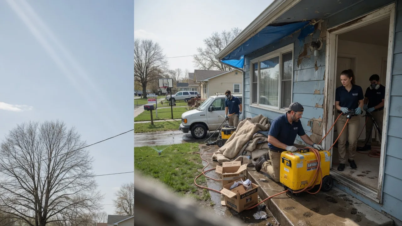Basement Flood Cleanup in Bushton, KS near me